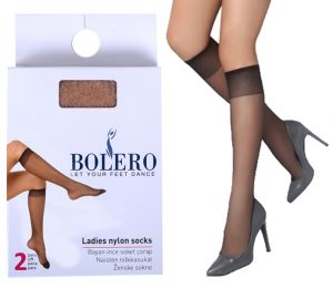 Ladies 15D Sheer Kneehighs 2 Pairs Box – BP9423