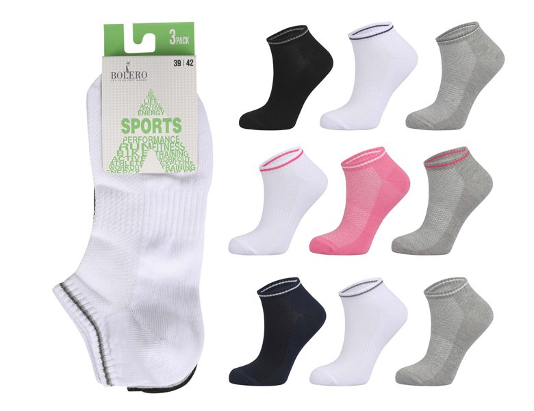 Ladies Breathing Sneakers 3 Pack – BW420