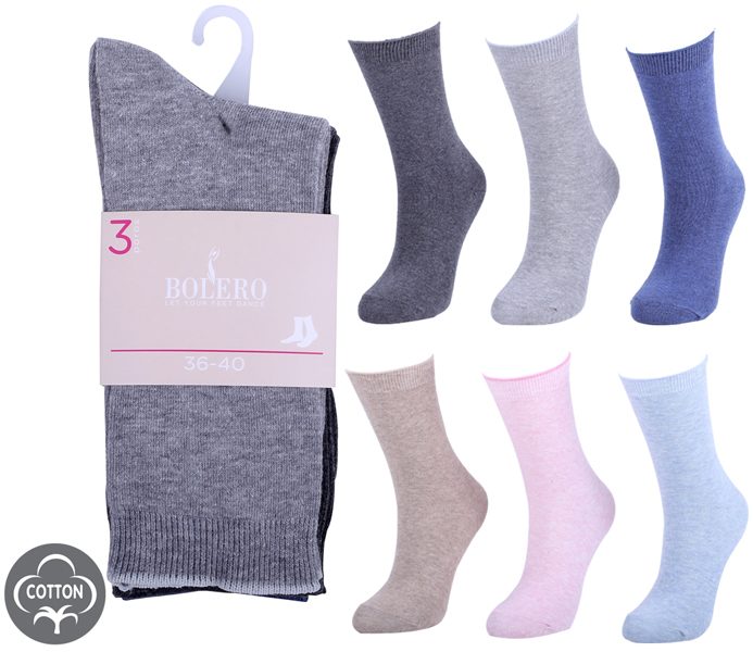 Ladies Classic Socks 3 Pack – BW613