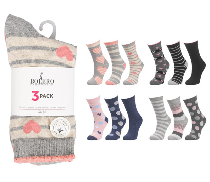 Ladies Casual Socks 3 Pack – BW623