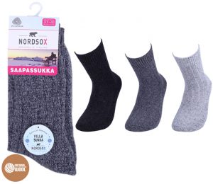 Ladies Wool Boot Socks Terry Foot 3 Pack - BW632
