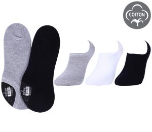Men /Ladies No Show Socks 3 Pack - BM257