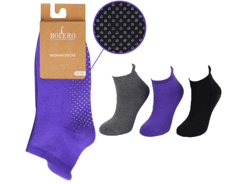 Non-Slip Short Socks (Full Cushioned) – BW426