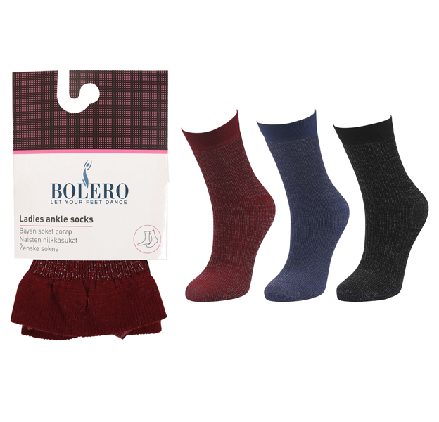 60 Den Ladies Lurex Socks – BP3026