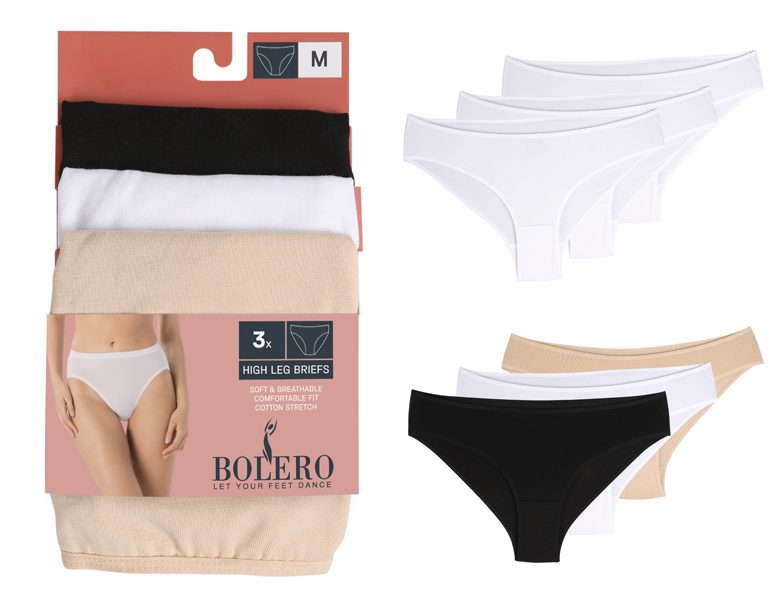 Women High Leg Briefs 3 Pack – BU226