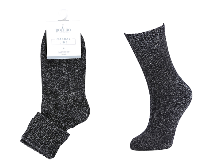 Ladies Thick Lurex Socks 1-Pack – BW739